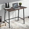 Industrial Rustic Wood Computer Desk Home Office Side Table Vintage Workstation