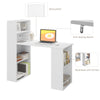 Computer Desk w/ Bookshelf Reversible Home Office Laptop Desk Study Writing Desk