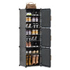 Plastic Shoe Storage Rack Cube DIY Cabinet Stackable Shoes Organizer Stand Shelf