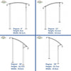 Handrails for Outdoor Steps, Wrought Iron Handrail Fit 0 to 3 Steps Outdoor