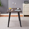 Dining Table Metal Legs Kichen Home Indoor Furniture Morden Brown Space Art New
