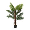 120cm Artificial Palm Tree Potted Green Plant Decor Houseplant in Pot In/Outdoor
