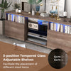 TV Stand Media Console Table Modern Entertainment Center for 65 inch TV Grey