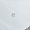 White Dressing Table With Round Led Mirror And Stool Vanity Table Makeup Desk