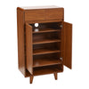 Wooden 5Tier Shoe Cabinet with 2Drawers Home Organizer for Entryway Tidy Storage
