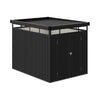 Metal Pent Roof Garden Shed Outdoor Double Door Storage for Tools Bike Warehouse
