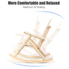 Outdoor Rocker Chair Home Garden Solid Wood Rocking Chair Patio Armchair Natural