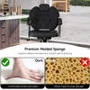 Rolling Swivel Salon Stool Chair with Back Support Adjustable Hydraulic Office