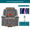 Electric Power Lift Riser Recliner Chair Armchair w/ Cup Holders & USB Port Grey