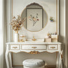 French Style Round Wall Mirror Wall Mounted Bathroom Mirror Hotel Dressing Table