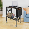 Record Player , Turntable Stand Vinyl Albums Storage Organizer Table with Wheels