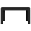 Black Oak Dining Table 140x74.5x76 cm - Made of Engineered Wood