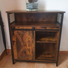 Vintage Industrial Sideboard Rustic Drinks Cabinet with Shelf Side Storage Unit