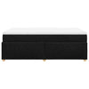 Box Spring Bed with Black 120x200 Fabric T0P2