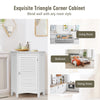 Bathroom Cabinet with Shutter Door and Adjustable Shelf