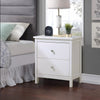 White Chest of Drawers Storage Unit Bedroom Office Organiser with Diamond Handle