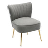 Scallop Back Armchair Cocktail Sofa Accent Seat Living Bedroom Cafe Lounge Sofa