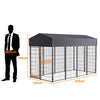 50" 98"- Large High Dog Enclosure Playpen Heavy Animal Exercise Run Cage Fence
