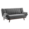 3 Seater Grey Velvet Sofa Bed - Mondaine