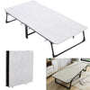 183cm Folding Single Bed Guest Portable Sleeper Bed Steel Frame Camping Travel