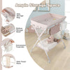 Foldable Baby Changing Table w/3 Position Adjustable Level