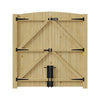 Driveway Gate Wooden Double Gate Pedestrian Side Door Heavy Duty Timber Unit 6FT