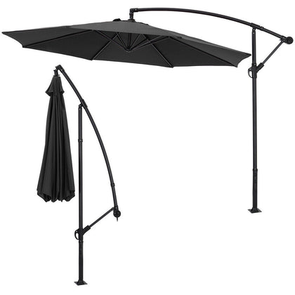 3m Banana Cantilever Garden Parasol Hanging Umbrella Sun Canopy Outdoor