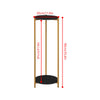 90cm Plant Stand 2/3-Tier Flower Holder Tall Side End Table with Golden Frame