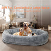 Human Sized Dog Pet Bed Removable Cover For Washing Anti Allergy Warm Fleece Bed