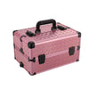 Large Makeup Trolley Case Beauty Vanity Hairdressing Case on Wheels with Drawers