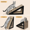 Triangle Cat Scratching Board Interactive Scratcher Pad Cat Toy Grinding Claws