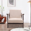 Velvet Armchair Tub Chair Lounge Sofa Occasional Accent Reception Seat Wood Legs