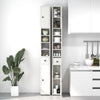 Tall Bathroom Cabinet Freestanding Storage Cabinet Organizer W/ Adjustable Shelf