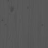 Bed Headboard Grey 166x4x100 Solid Wood Pine J7R5