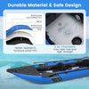 Inflatable Touring Kayak Set 2-person Kayak outdoor Fishing Kayak Aluminum Oars