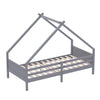 Kids Playhouse Platform Children Kid Treehouse Bed Frame Solid Wooden Bed Canopy
