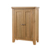 Holcombe Shoe Cabinet Cupboard 2 Door Hallway Storage Oak Rack Stand Solid Wood