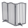 3 Panels Folding Pet Gate Baby Safety Fence Dog Play Pen Barrier w/Support Feet