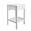 Bedside Cabinet with Drawer Wooden Nightstand with Shelf Bedside Table Bedroom