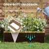 Wooden Trellis Planter, Raised Garden Bed for Climbing Plants, Natural