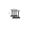 2x Industrial Steel Table Legs Stand Feet Trapezium X A Sandglass Shape Frame UK