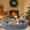 Human Sized Dog Pet Bed Removable Cover For Washing Anti Allergy Warm Fleece Bed