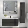 Illuminated LED Bathroom Mirror Cabinet With Demister Sensor Shaver Socket