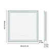 LED Ligthted Bathroom Mirror Vanity Sink Anti-Fog Dimmable Large Mirror IP65