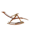 Large Bamboo Rocking Chair Armchair Patio Pool Lounger Swing Sunbed Recliner Bed