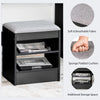 Vanity Table Set Large Makeup Dressing Desk w/ Lighted Mirror and Storage Stool