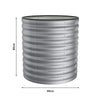 Tall 80cm Galvanised Raised Garden Bed Circular Outdoor Elevated Planter Box