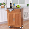 Rolling Kitchen Island Wooden Kitchen Trolley Utility Storage Cart w/ Drawer