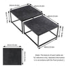 FATIVO Marble Nesting Coffee Table Stacking Table fr Living Room Bedroom Balcony