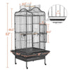 African Grey Cage Large Open Playtop Parrot Bird Cage for Cockatiels with Stand